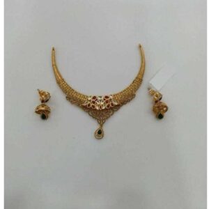 22K Gold Ladies Jadtar Special Classic Necklace Set