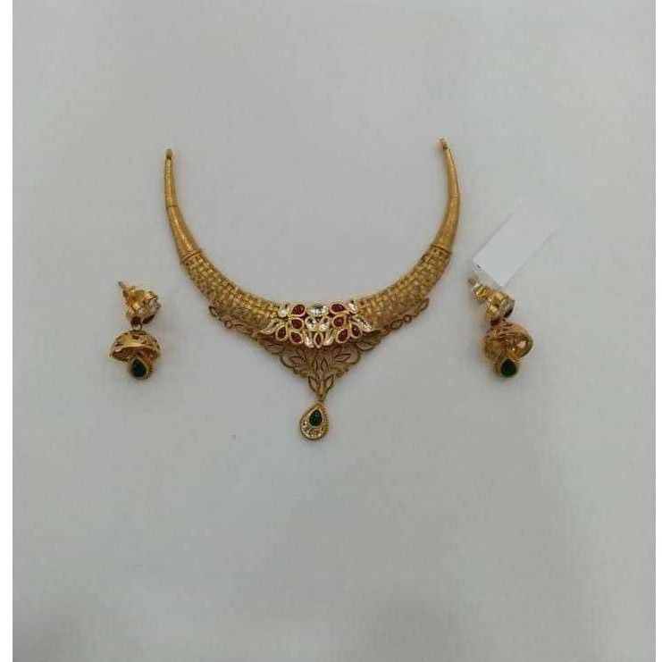 22K Gold Ladies Jadtar Special Classic Necklace Set