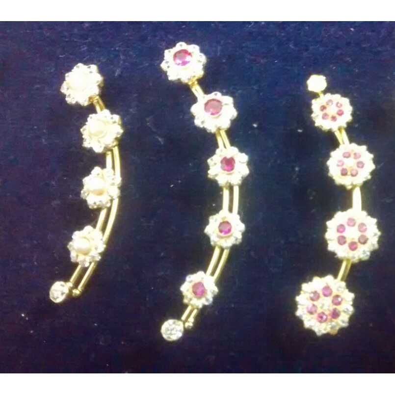 22KT Gold Indian Peacock Earrings