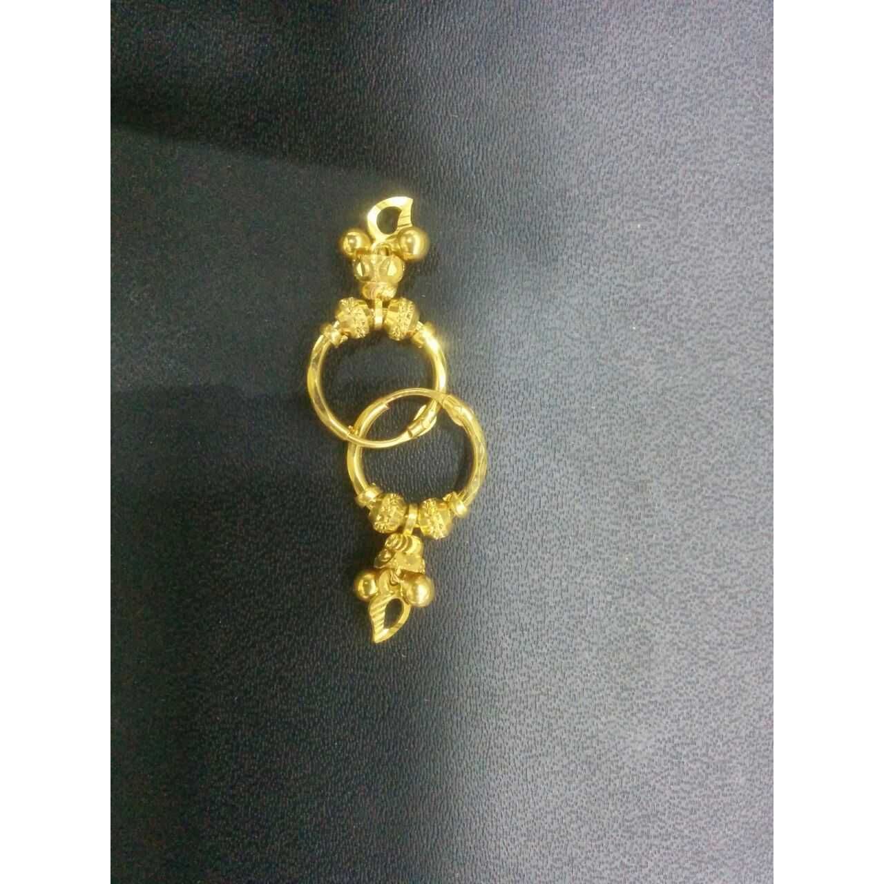 22KT Gold Ladies Jadtar Antique Earrings