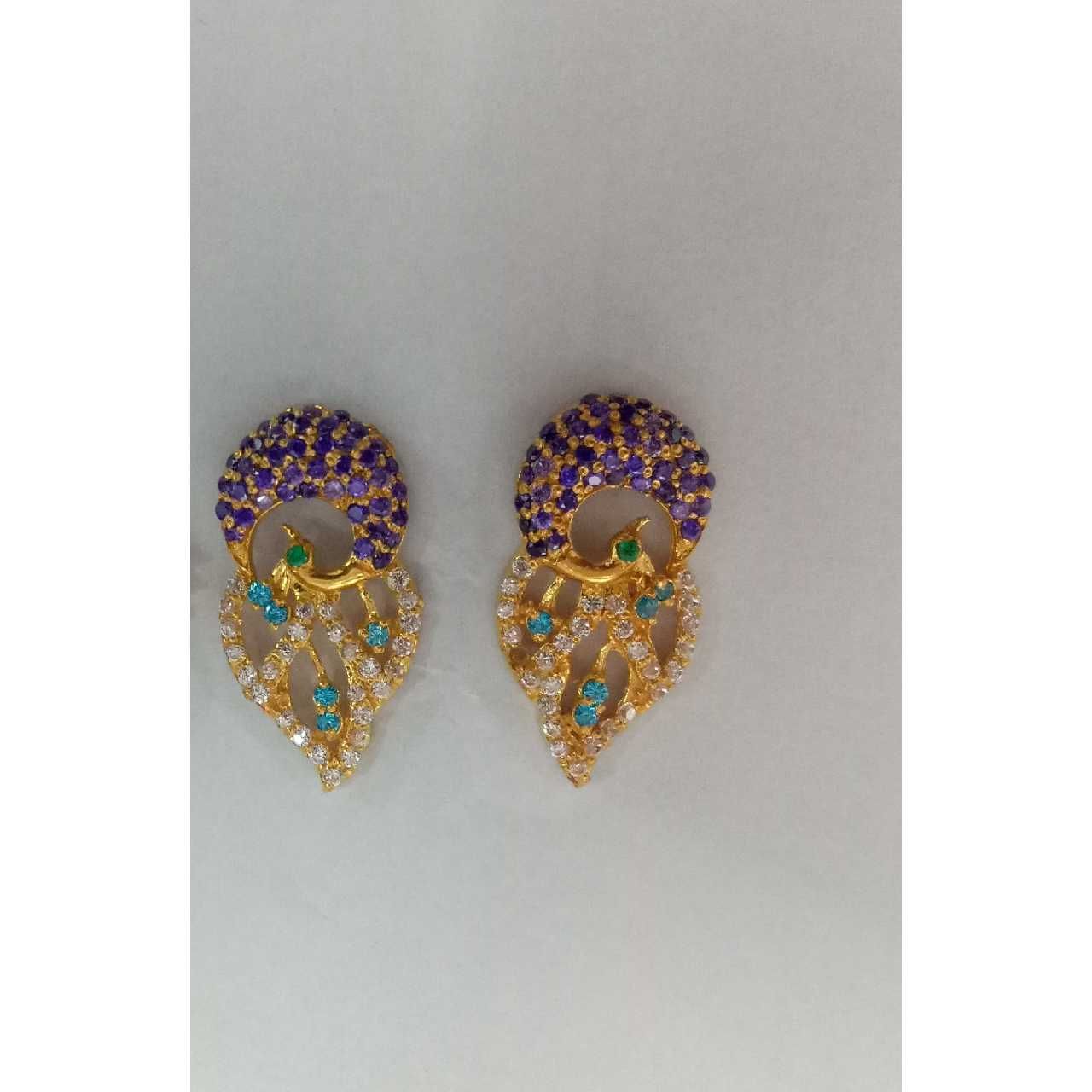 22KT Gold Ladies Jadtar Fancy Earrings