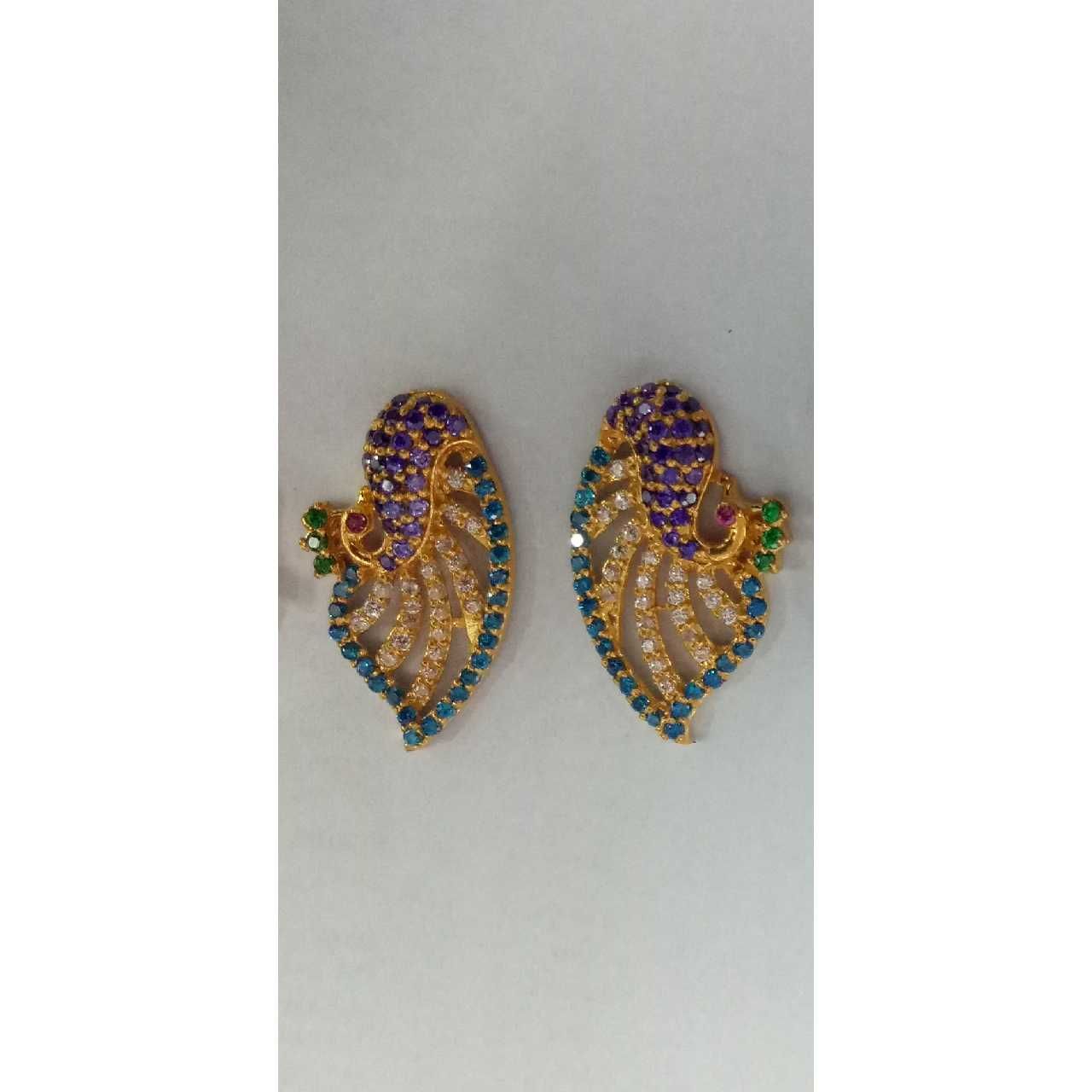 22KT Gold Ladies Jadtar Fancy Earrings