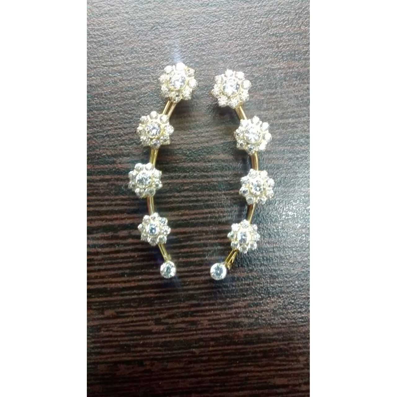916 Yellow Gold Ladies Jadtar Classic Designer Special Earrings