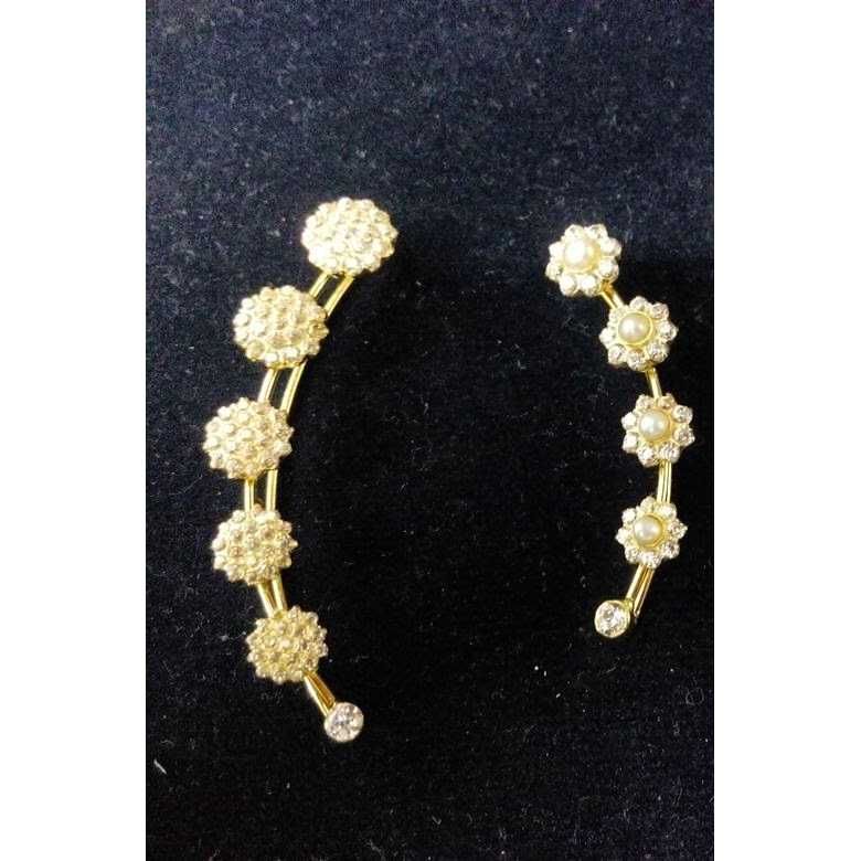 916 Yellow Gold Ladies Jadtar Classic Designer Special Earrings