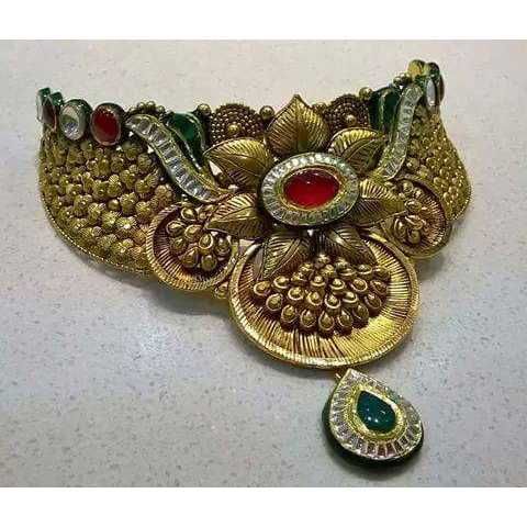 916 Gold Ladies Jadtar Antique Special Necklace