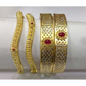 22KT Yellow Gold Ladies Jadtar Classic Attractive Copper Bangles