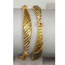 22KT Yellow Gold Ladies Jadtar Classic Bridal Bangles