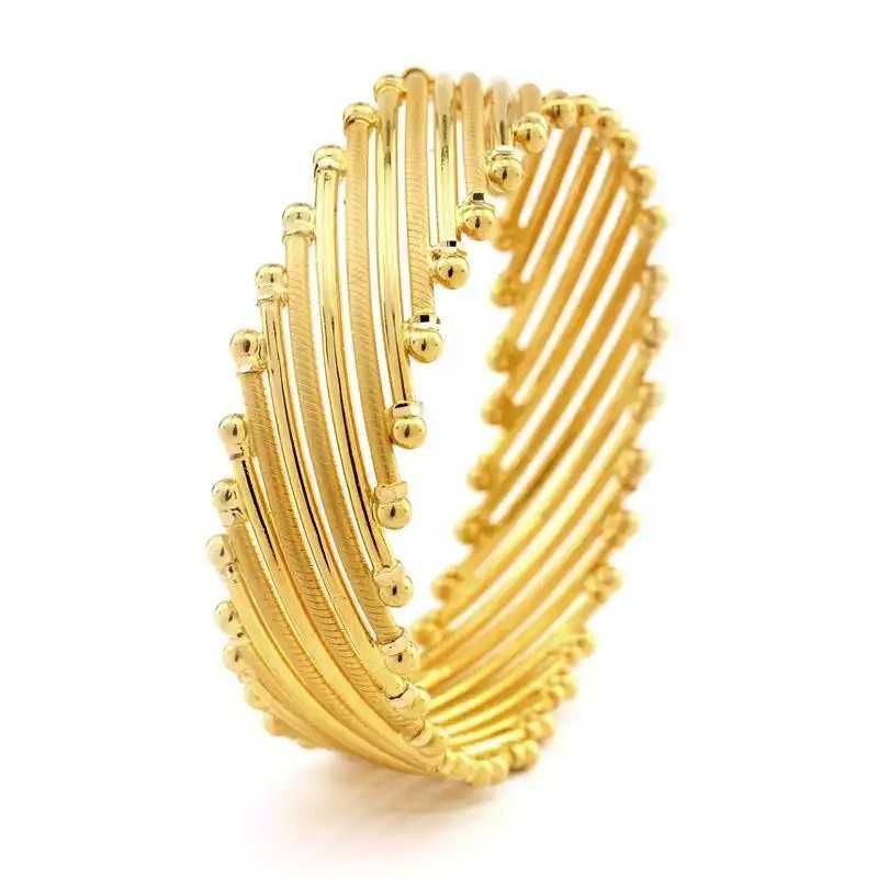 22KT Yellow Gold Ladies Jadtar Modern Trendy Copper Kadli