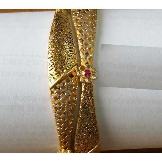 22K / 916 Gold Ladies Antique Bridal Copper Kadli