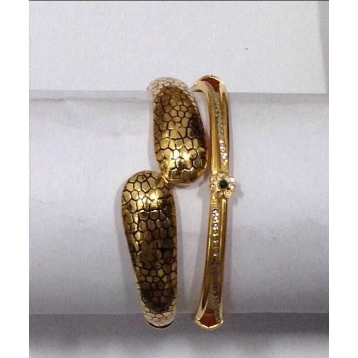 22KT Yellow Gold Ladies Jadtar Modern Classic Copper Kadli