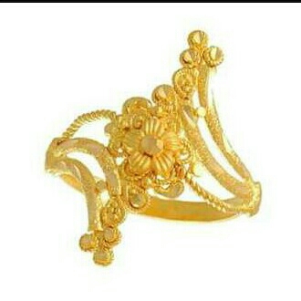22KT Gold Ladies Simple Ring