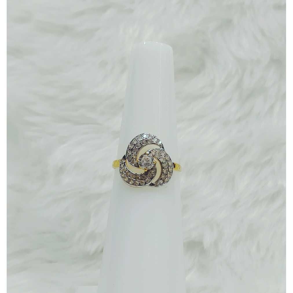 916 Gold Exclusive CZ Ladies Ring