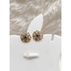 916 Gold Fancy Flower Shape Baby Tops