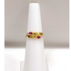 916 CZ Classic Pink Stone Ladies Ring