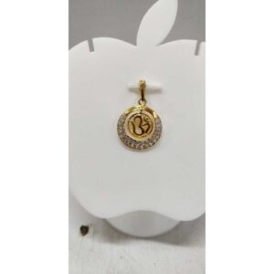 916 Gold Hallmarked Om Ladies Pendants