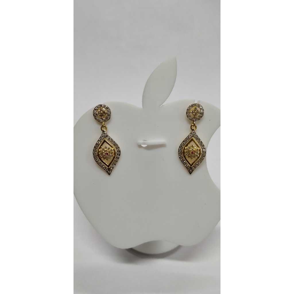 916 Gold CZ Earring