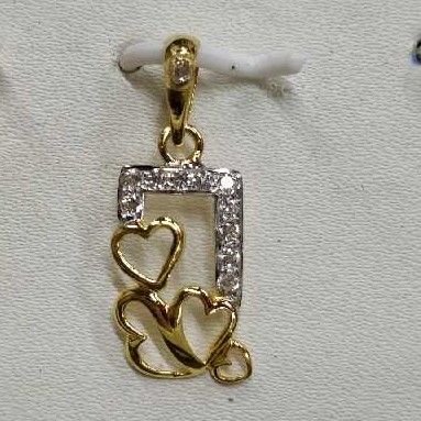 916 Gold Heart Shape Ladies Pendant