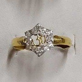 22kt /916 Gold Om Designer Ring