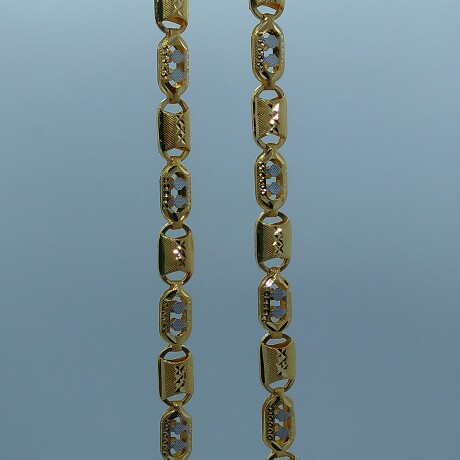 916 HM Gold Fancy Rhodium Chain MJ-CH-004 - Image 4