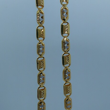 916 HM Gold Fancy Rhodium Chain MJ-CH-004 - Image 3