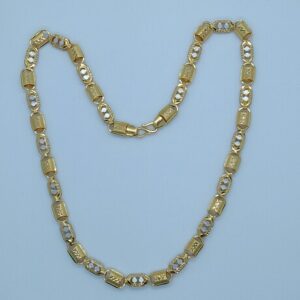 916 HM Gold Fancy Rhodium Chain MJ-CH-004