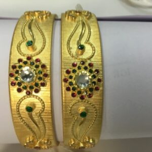22kt Gold Antique Bangles MJB-001