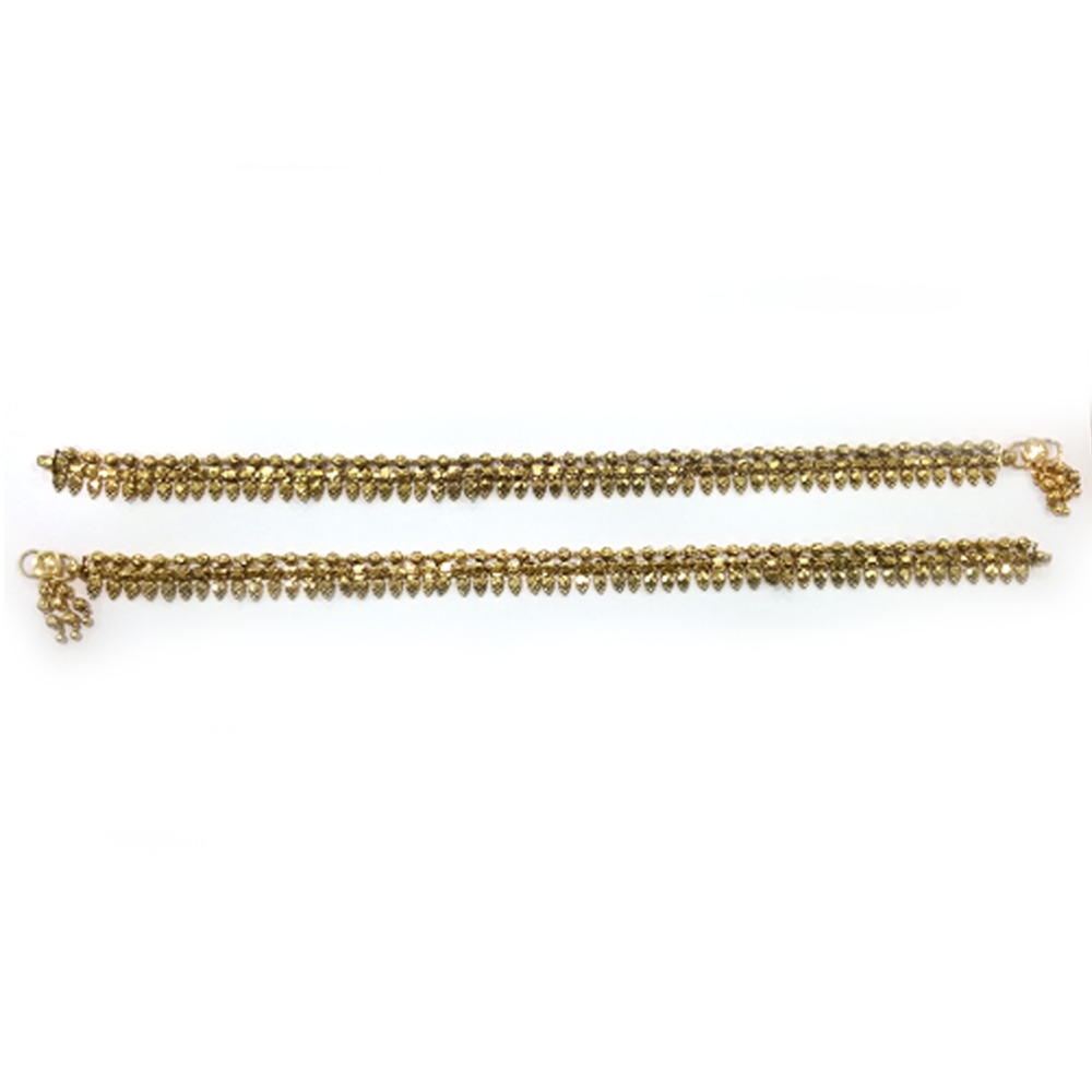 22KT Gold Antique Payal MJ - P002