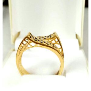 916 Yellow Gold Gents Indian Modern Designer Ring