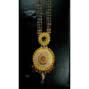 22KT Yellow Gold Ladies Indian Vertical Attractive Mangalsutra