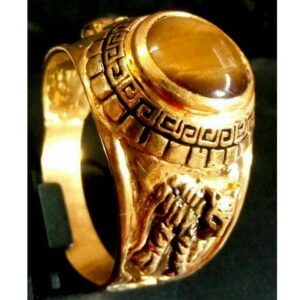 22KT Gold Gents Tiger Shaped Fancy Ring