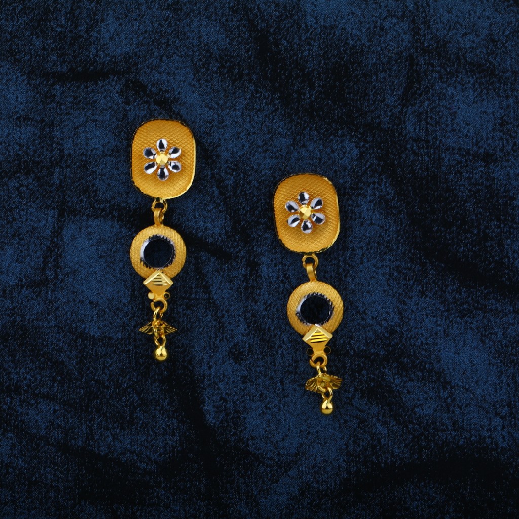 20 kt plen gold earrings
