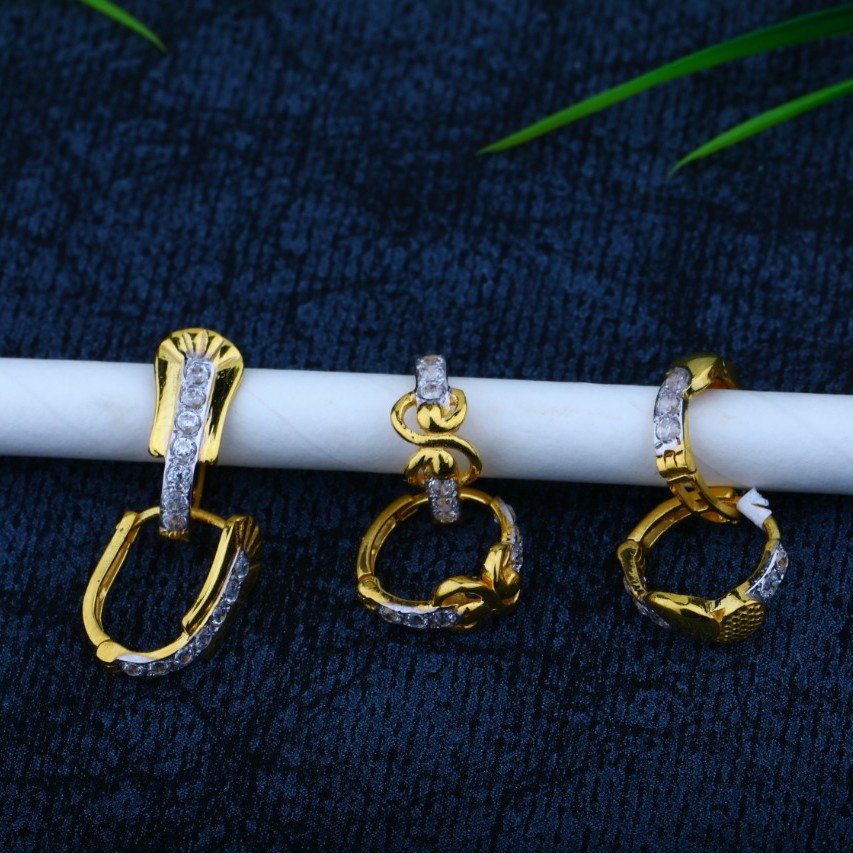 18 kt gold Earrings fency bali