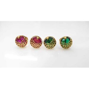 18kt gold uchak butti NG-E066