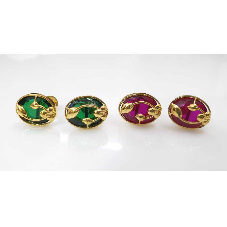 18kt gold uchak butti NG-E065