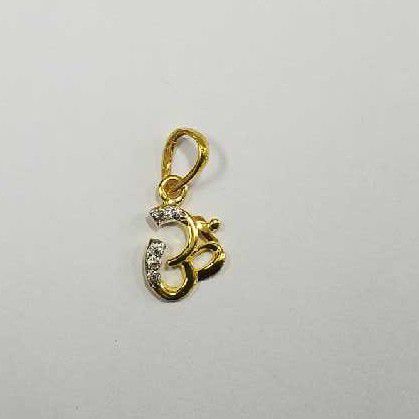 20kt Gold Cz Fancy Pendant