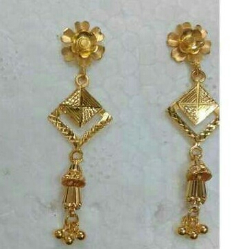 Gold Ladies Indian Fancy latkan Yellow