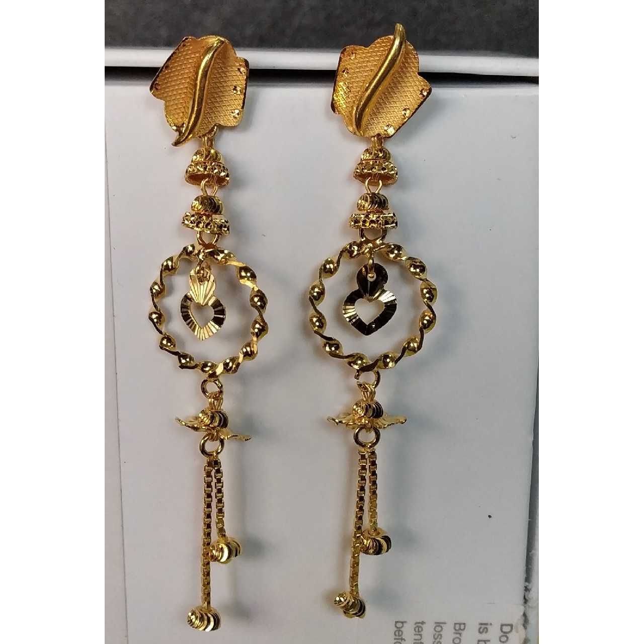22k Yellow Gold Attractive Soi Dora Earrings