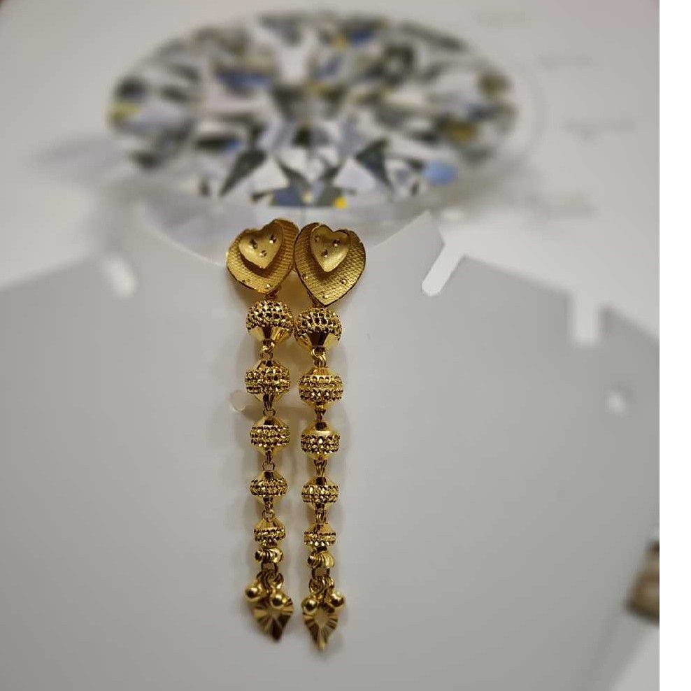 22k Yellow Gold Attractive Soi Dora Earrings