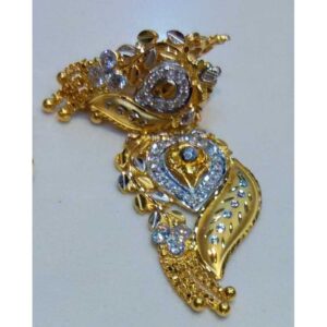 Modern 22KT Gold Pendant Set