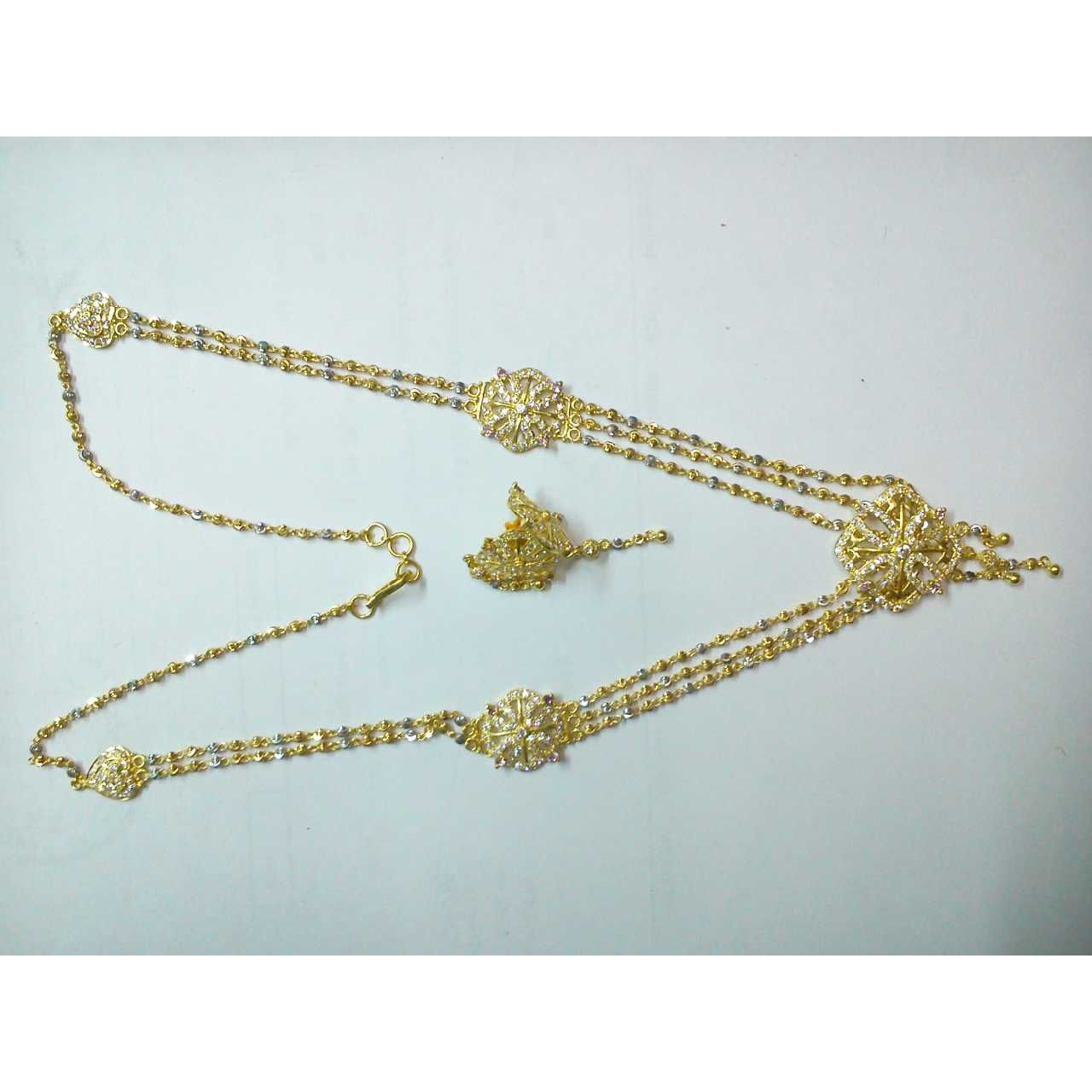 22KT Gold Ladies Fancy Necklace Set