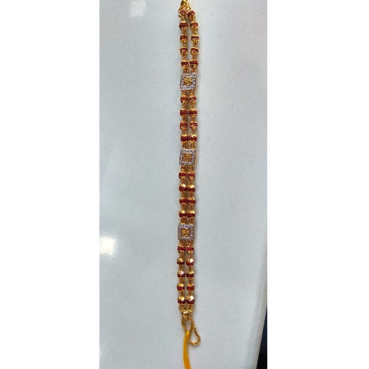 22k Gold Rudraksh Gents Bracelets