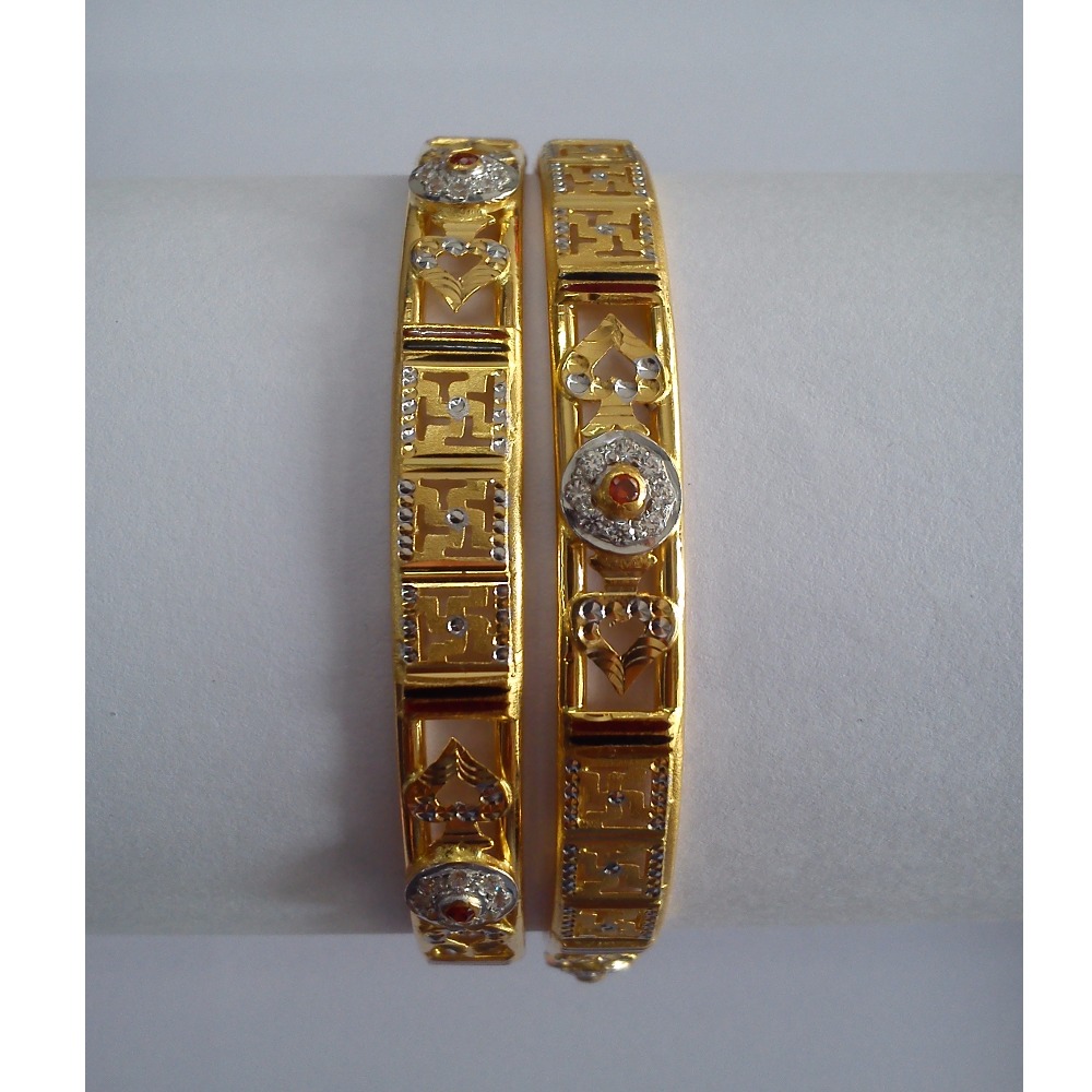 Modern 916 Gold Copper Kadli