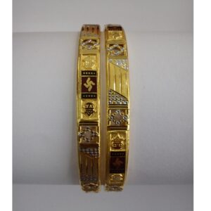 22KT Gold Yellow Fancy Ladies Kada