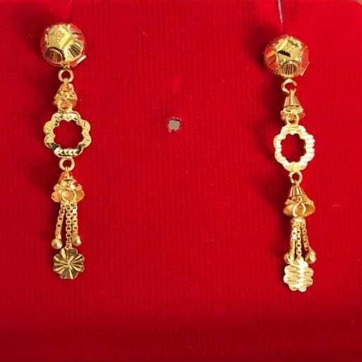 22K / 916 Gold Ladies Special Vertical Butti - Image 4