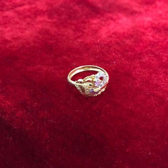22K / 916 Gold Ladies Indian Diamond Ring - Image 5