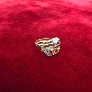 22K / 916 Gold Ladies Indian Diamond Ring