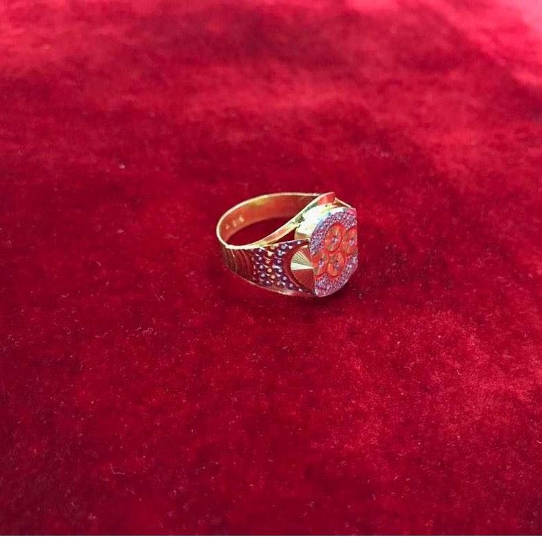 22K / 916 Gold Gents Indian Ring - Image 4