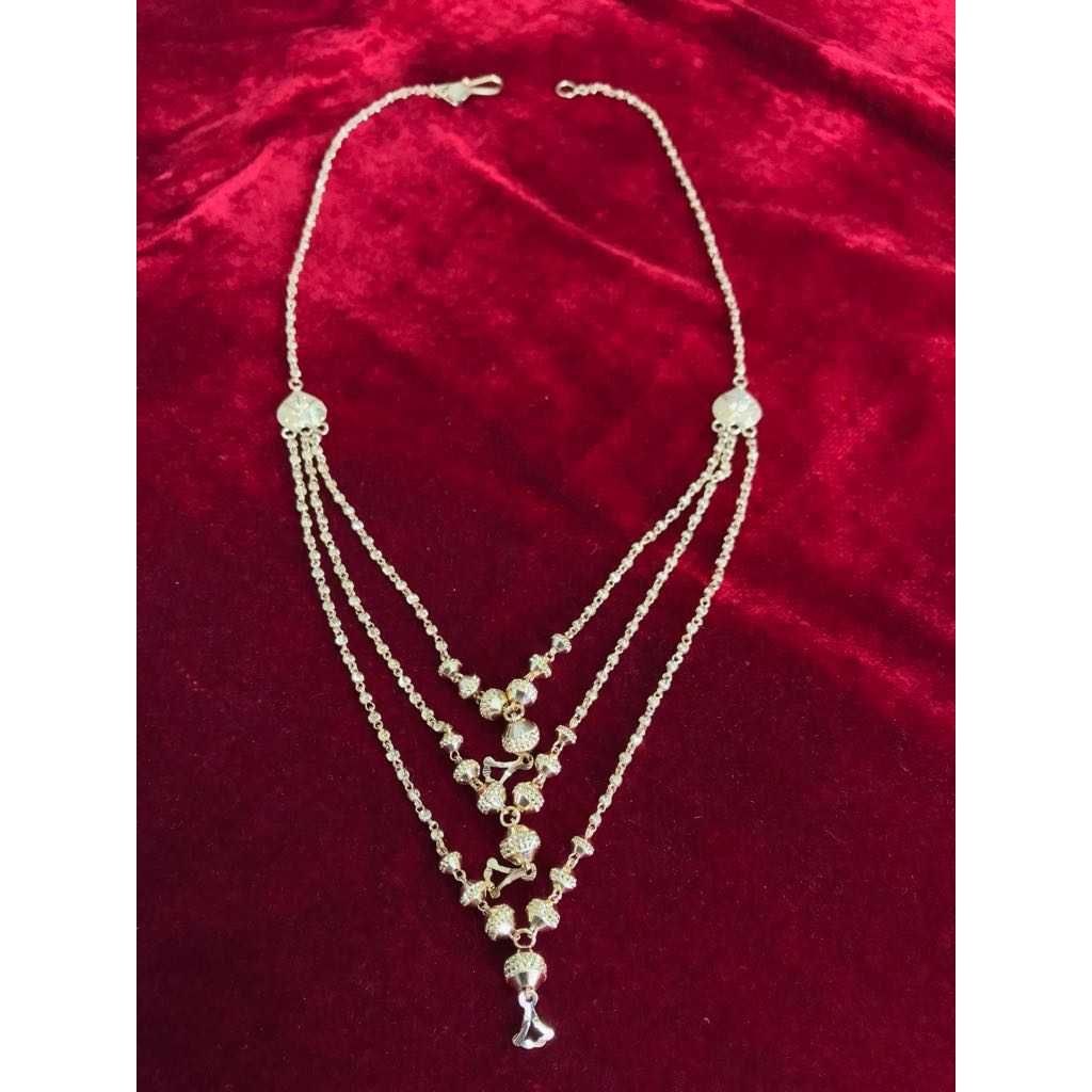 22K / 916 Gold Ladies 3 Line Designer Mala