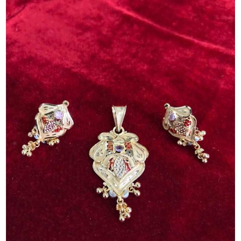 22K / 916 Gold Indian Attractive Pendant Set - Image 4