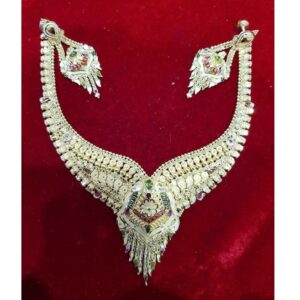 22K / 916 Gold Plain Special Bombay Necklace Set